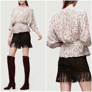 FRAME Silk Floral Kimono Top NEW